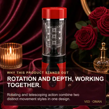Electric Rotating Telescopic Masturbator Cup V03 product image view 2