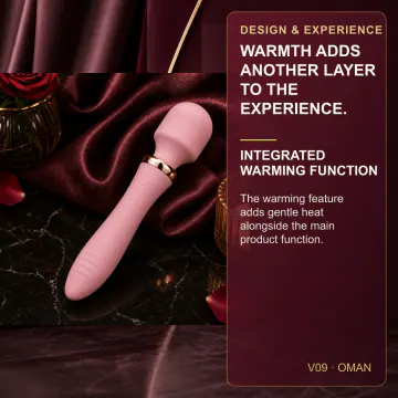 Rechargeable Pink Vibrator Wand V09 product image view 3