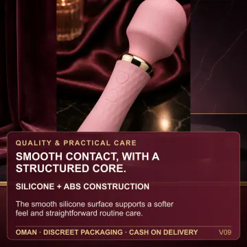 Rechargeable Pink Vibrator Wand V09 product image view 4