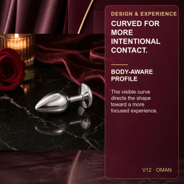 Metal Anal Plug - Size Choice V12 product image view 3