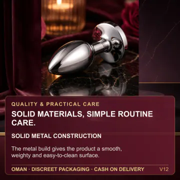 Metal Anal Plug - Size Choice V12 product image view 4