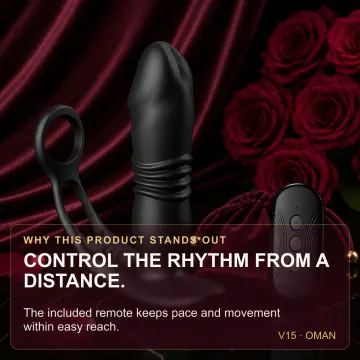 Rechargeable Remote-Control Vibrating Telescopic Dildo V15 product image view 2