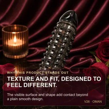 Black Spiked Penis Sleeve V26 product image view 2