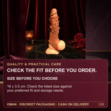 Raised Texture Penis Sleeve V28 product image view 4