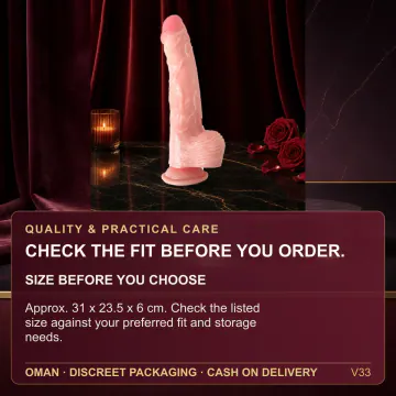 Bagged Manual Dildo - Skin/Black V33 product image view 4