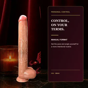 Bagged Manual Dildo - Skin Color V36 product image view 2