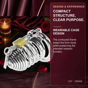 Lockable Chastity Cage V37 product image view 3