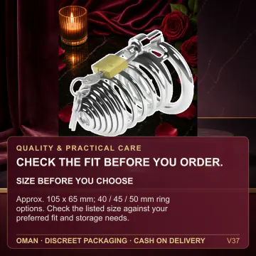 Lockable Chastity Cage V37 product image view 4