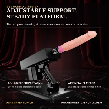 Sex Machine with 3 Attachments 16/18/26 cm V53 product image view 3