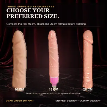 Sex Machine with 3 Attachments 16/18/26 cm V53 product image view 4