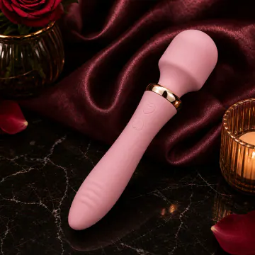 Rechargeable Pink Vibrator Wand V09 product image view 5