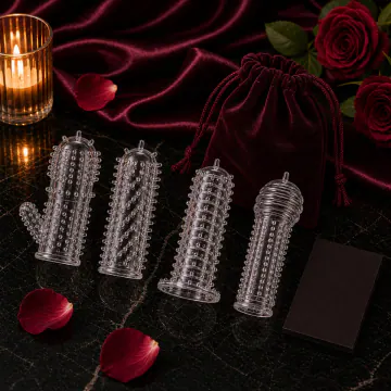 4-Piece Silicone Penis Sleeve Set V22 product image view 7