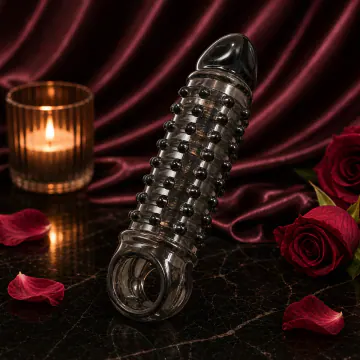 Black Spiked Penis Sleeve V26 product image view 1