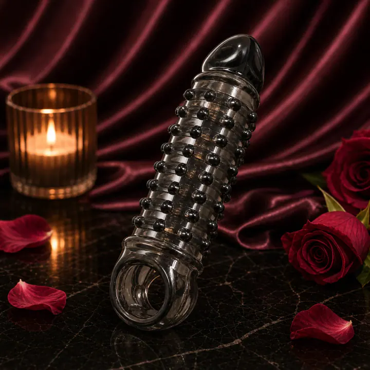 Black Spiked Penis Sleeve V26 product image